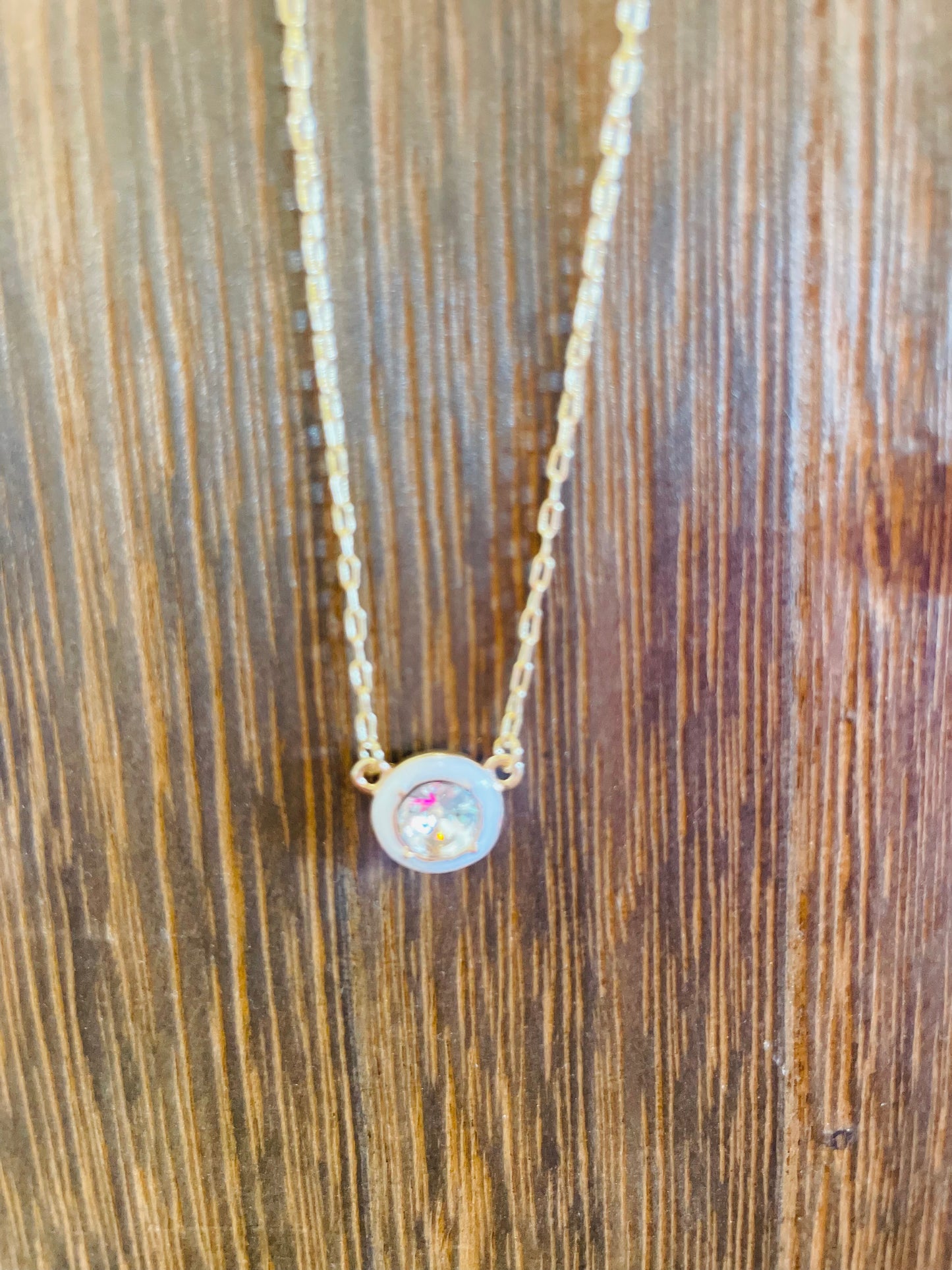 Glass Pendant Necklace