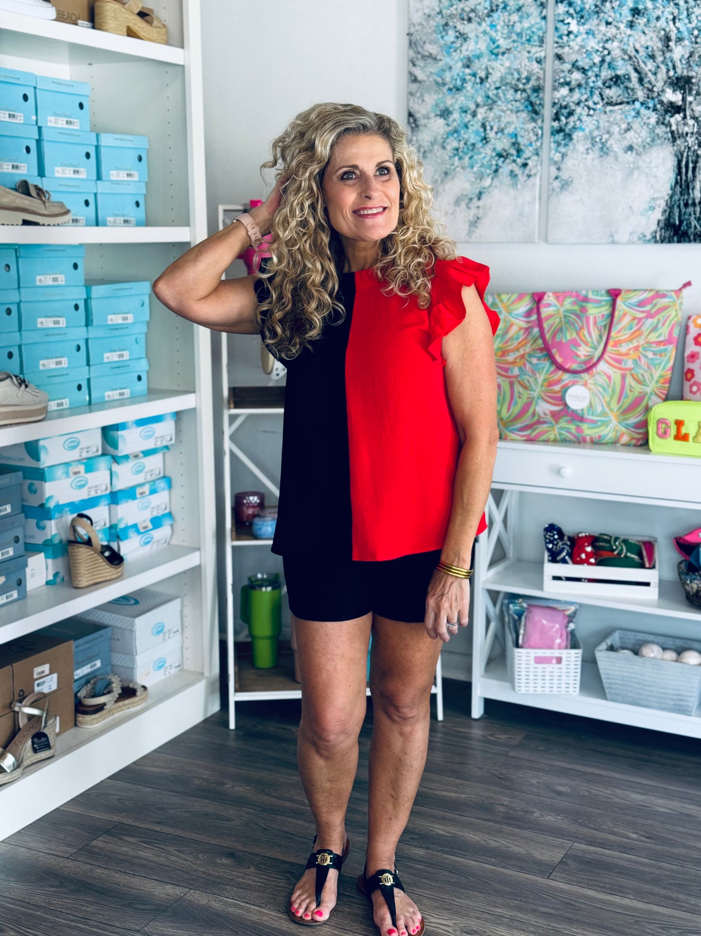 Bleed Red & Black Top