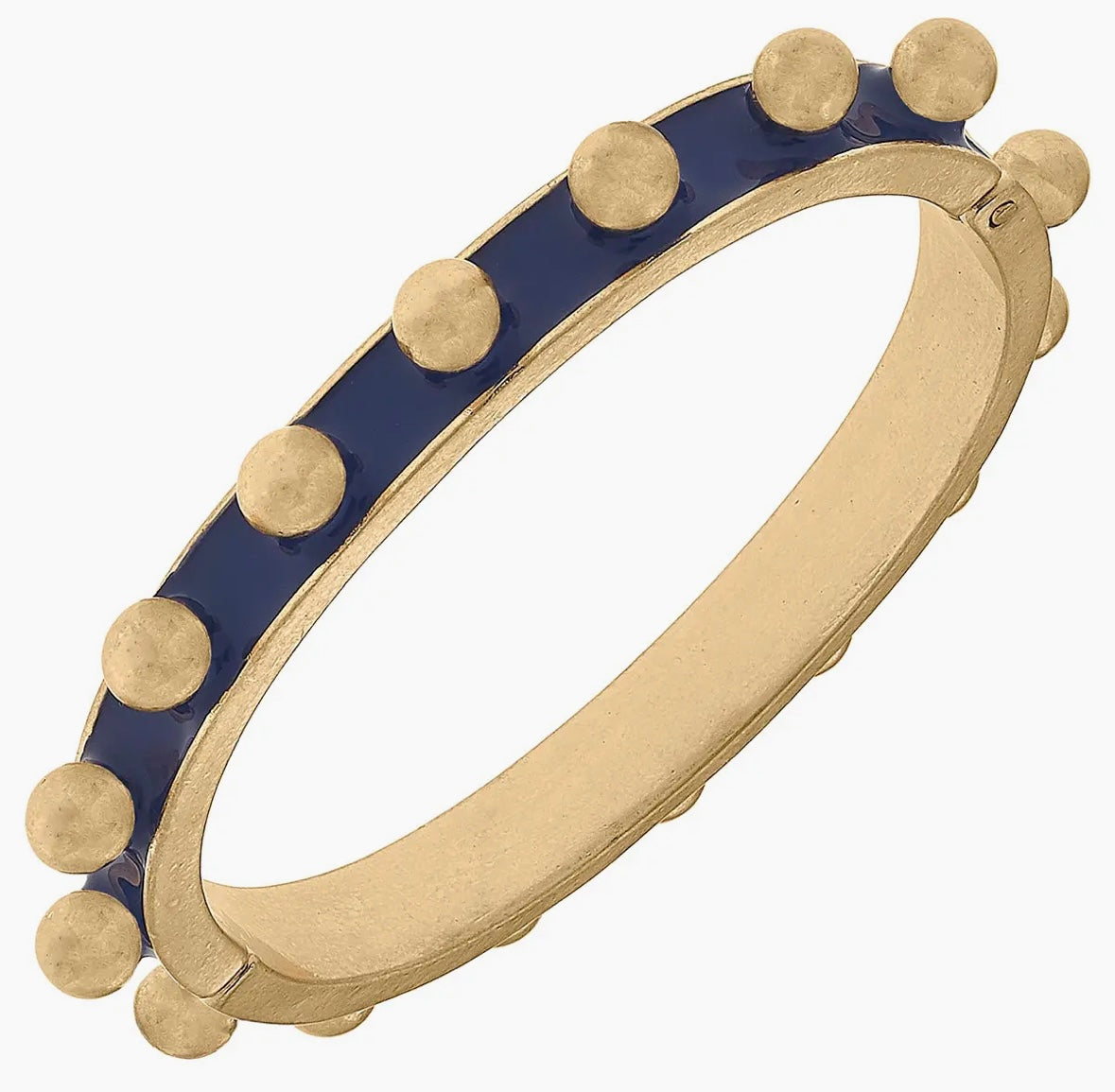 Studded Metal Hinge Bangle