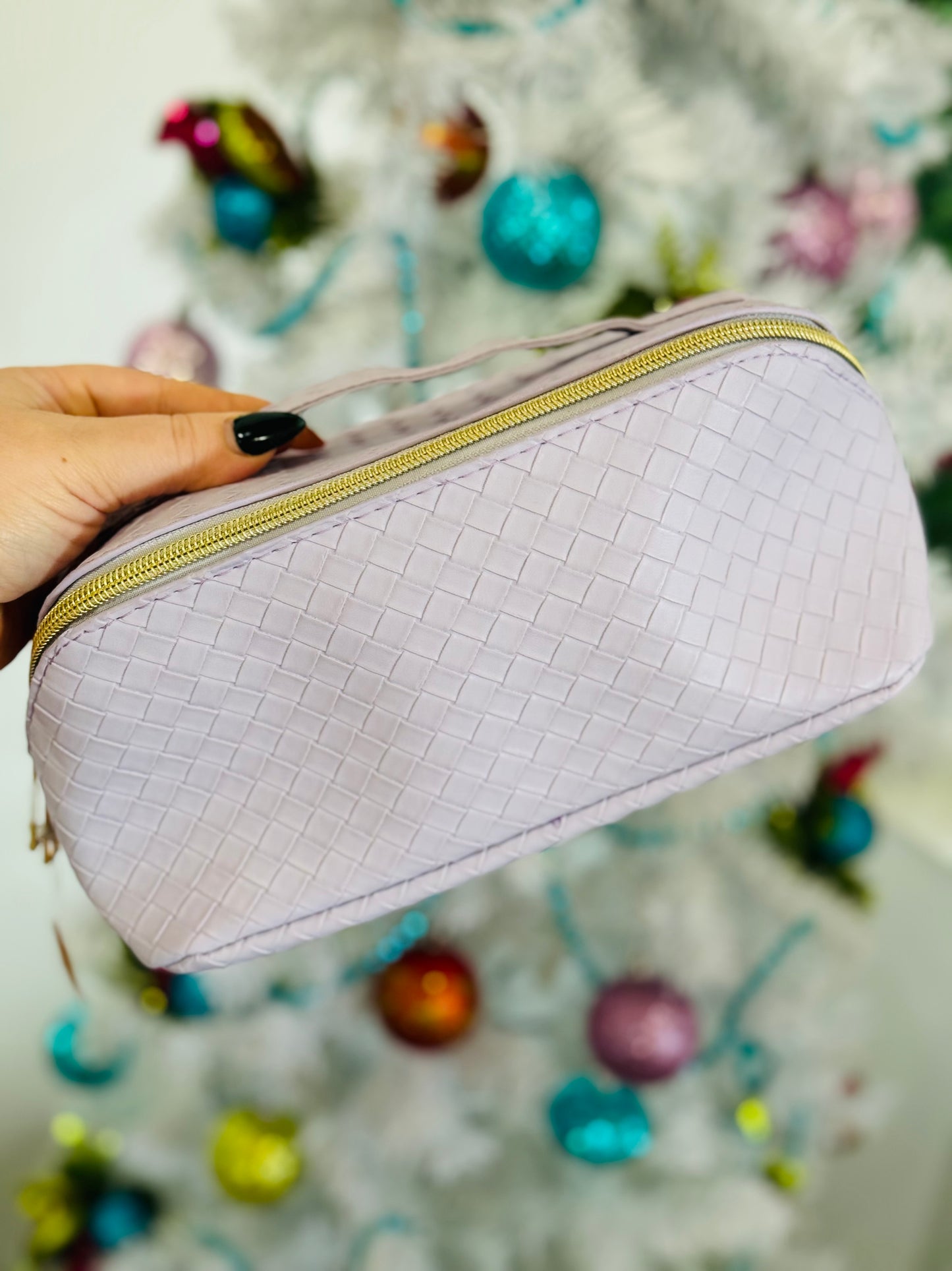 Woven Cosmetic Travel Bag