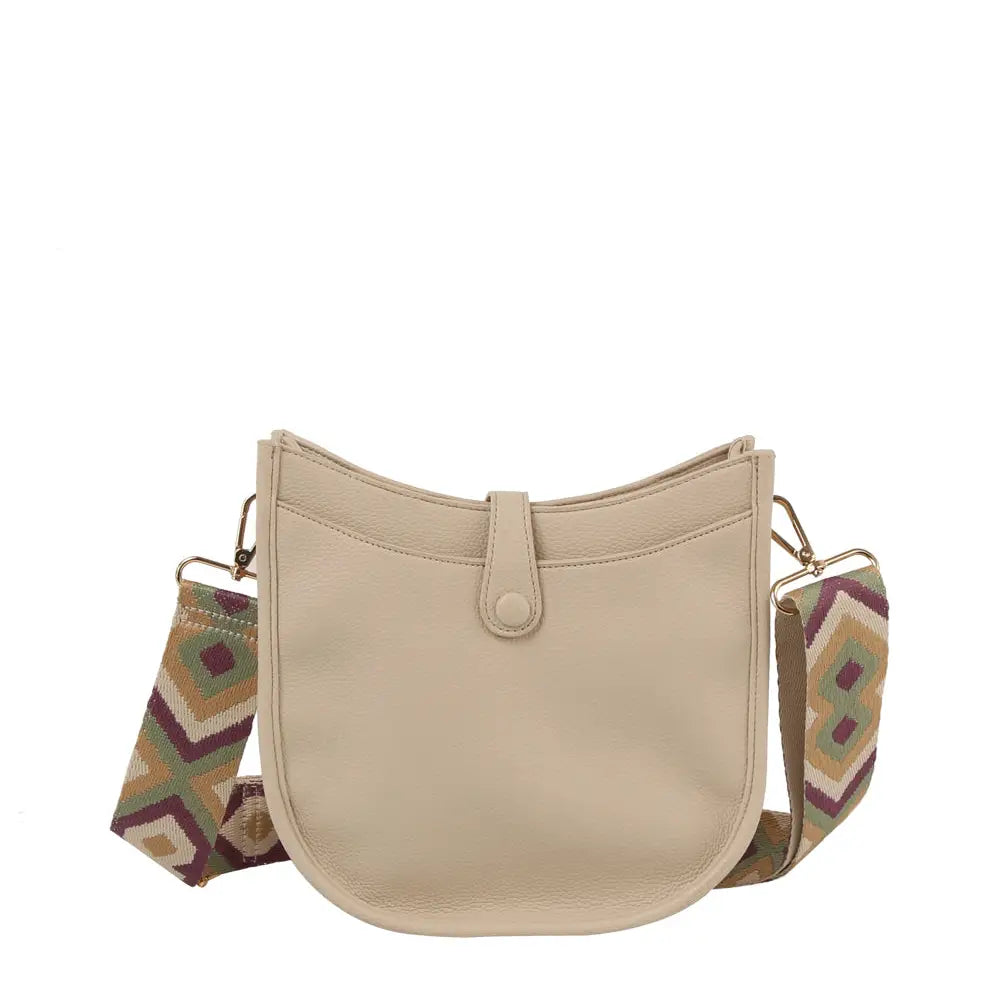Geo Rhythm Crossbody Bag/ Oatmeal