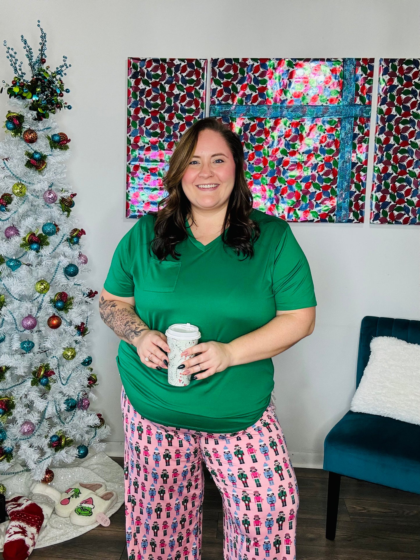 Highland Jolly Green Lounge Shirt