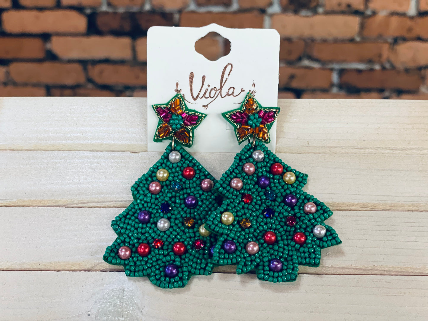 Holly Jolly Tree Earrings