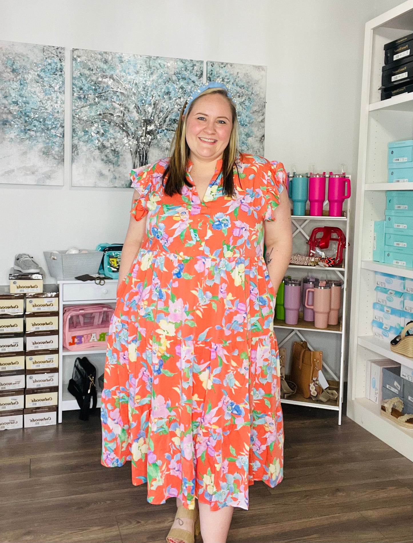 In Full Bloom Dress(PLUS)