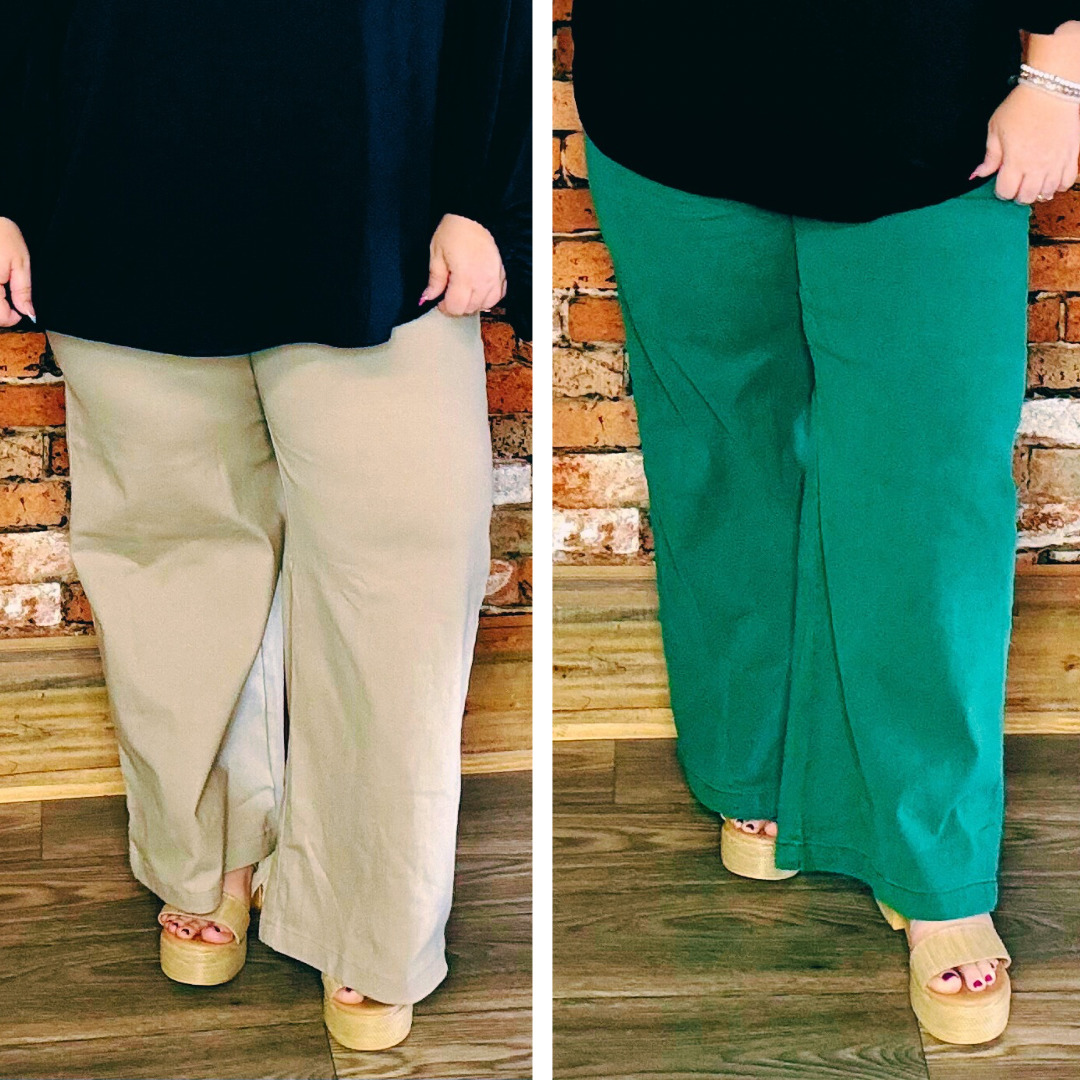 Take You Higher Wide Leg Pants (PLUS)