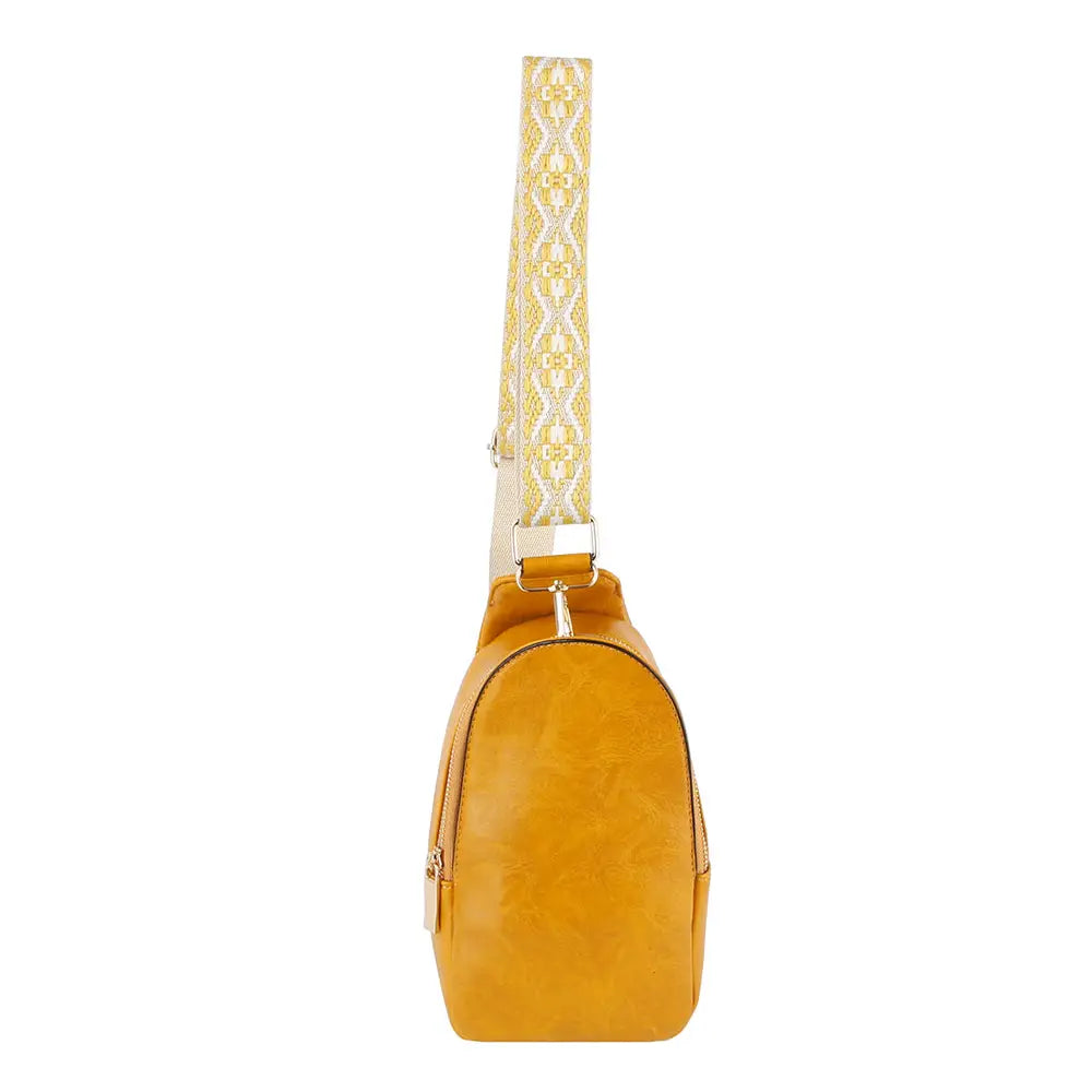 Guitar Strap Crossbody Sling/ Mustard