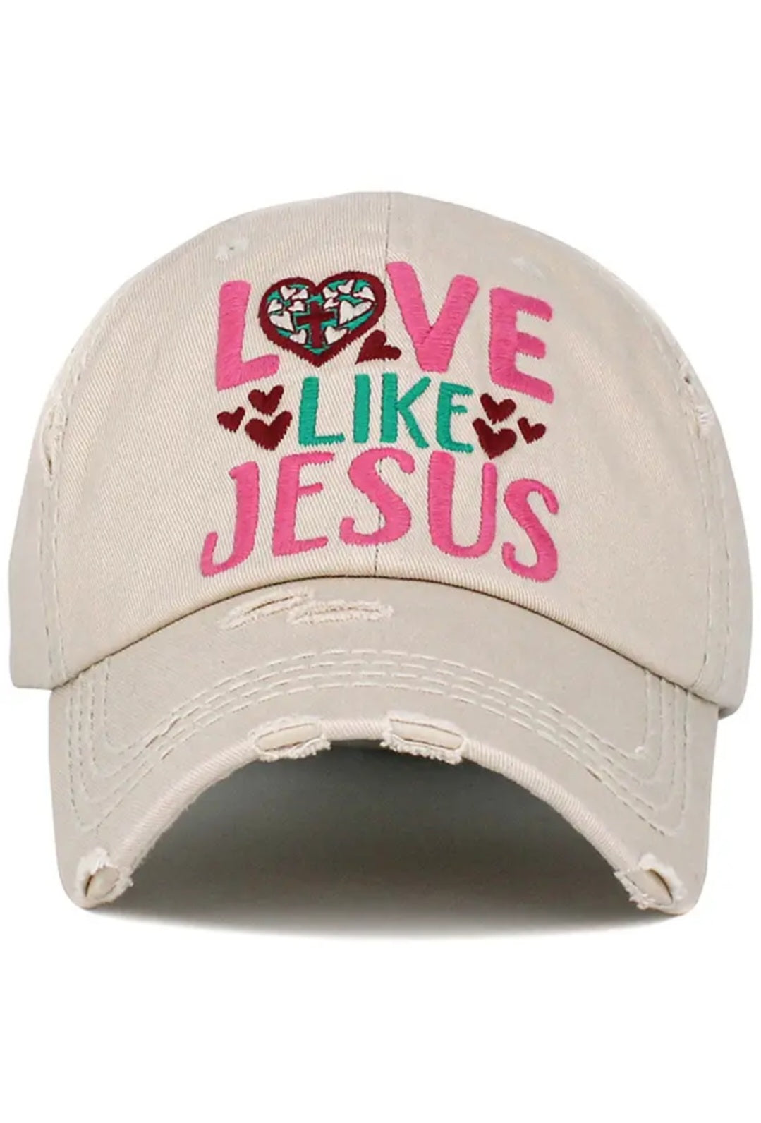 Love Like Jesus Ball Cap- Stone