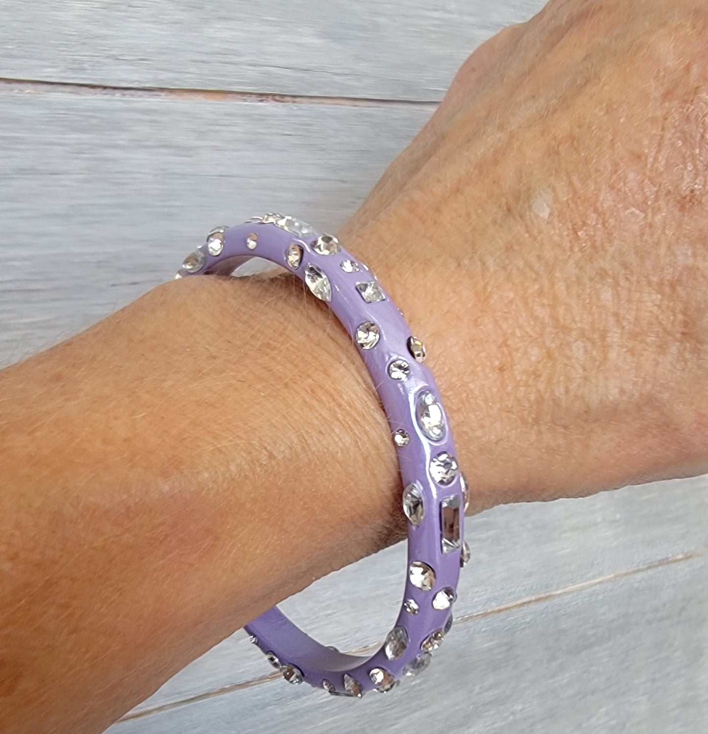 Crystal Bangle ( Lavender)