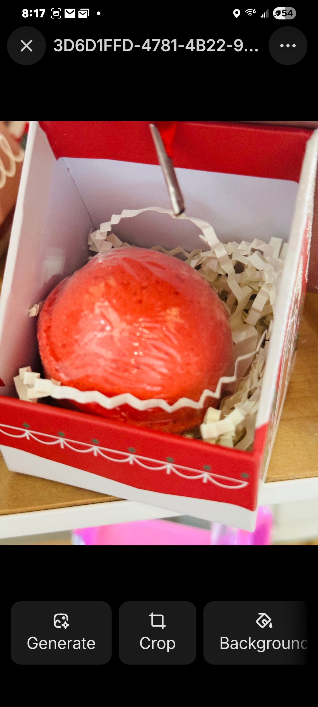 Bath Bomb Christmas Ornament House (RED)