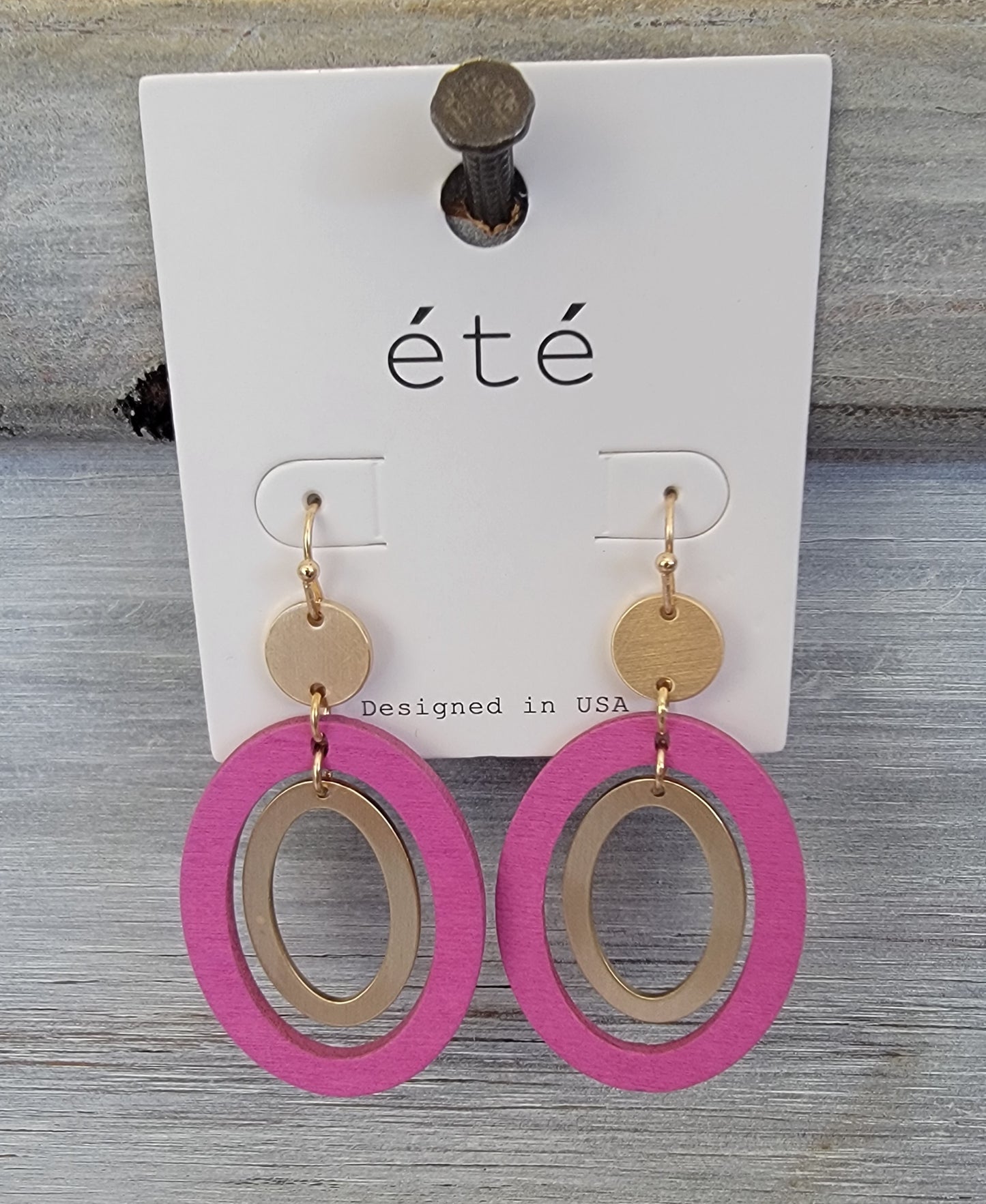 Wood/Metal Mix Dangle