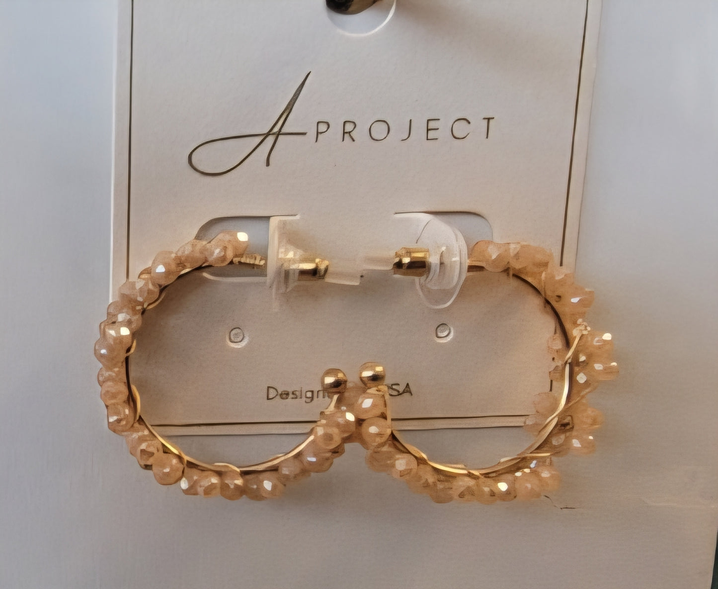 Flower Feild Earrings (CHAMPANE)