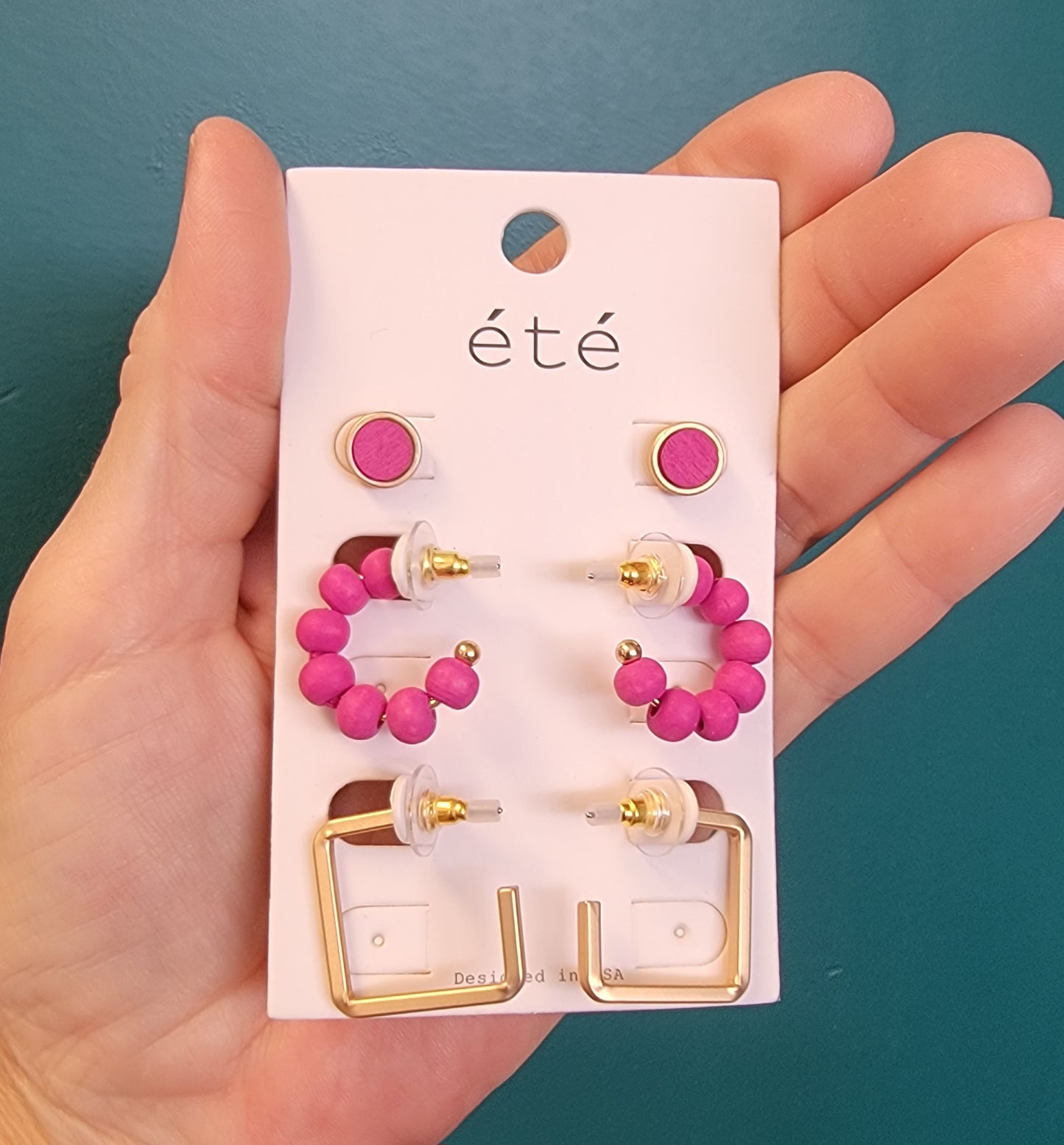 Triple Crown Earring Set