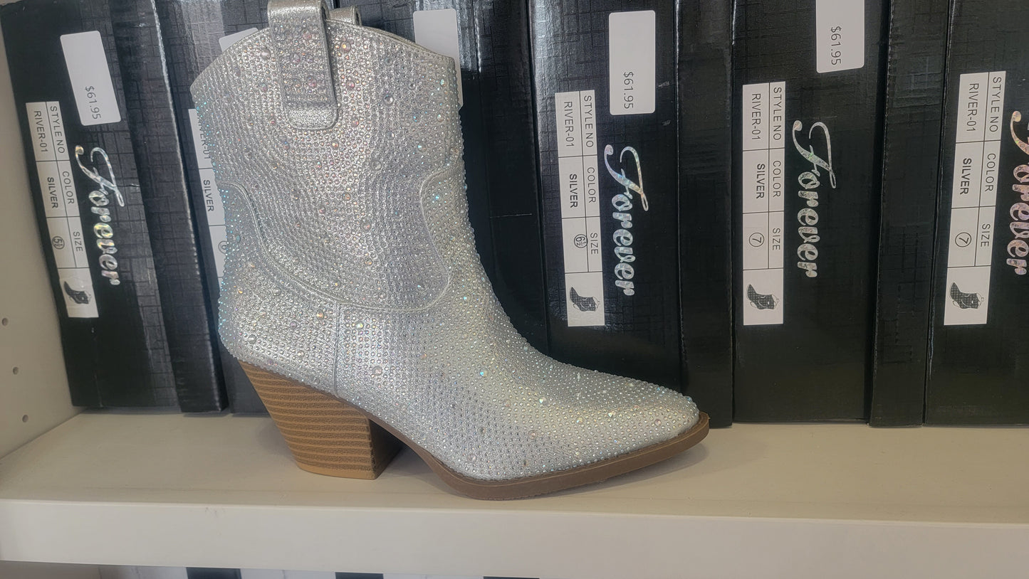River Glitter Bootie