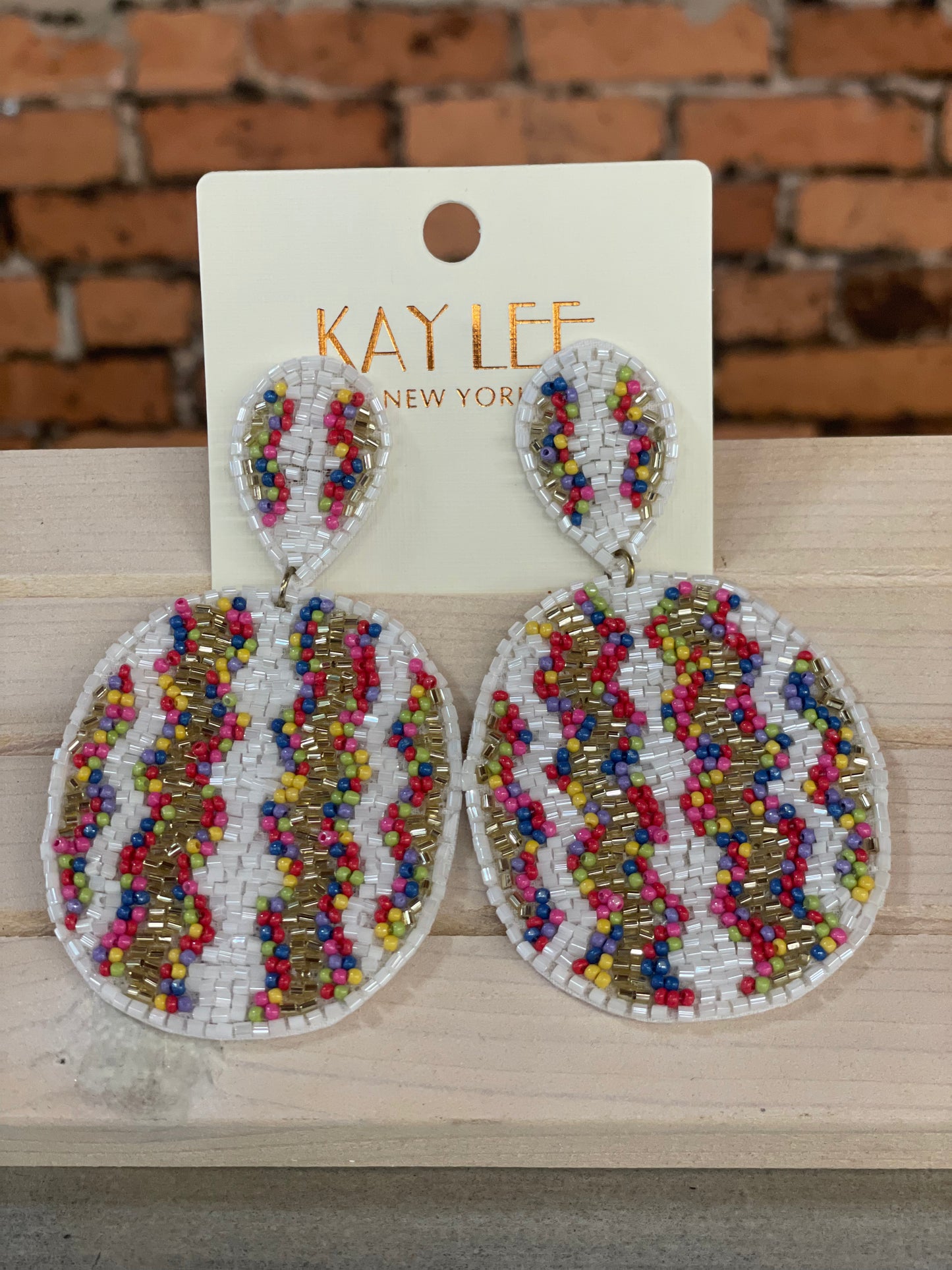 Kaylee Zigzag Beaded Earring