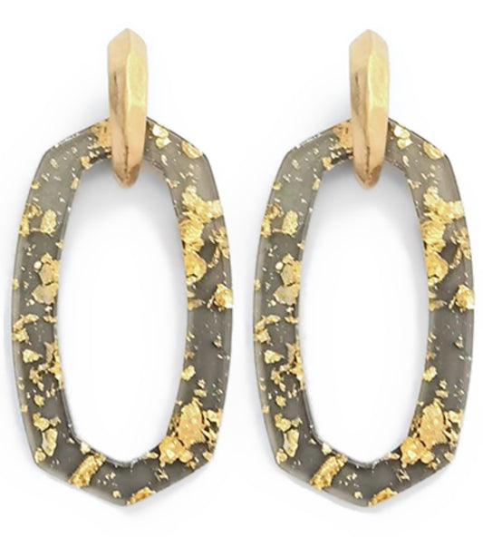 The Glaze Earrings (GREY)