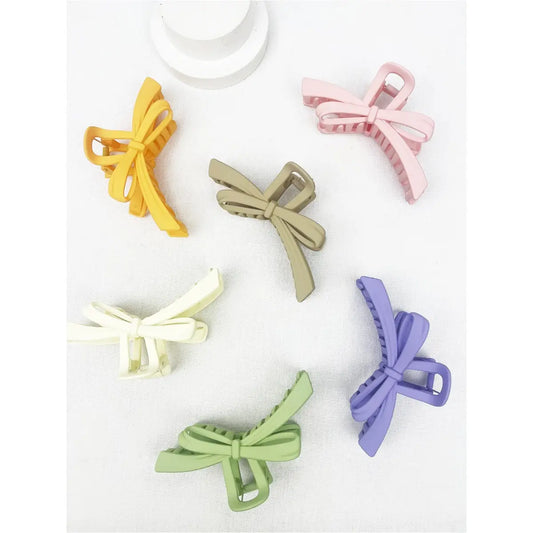 Knotted Bow Hair Clips