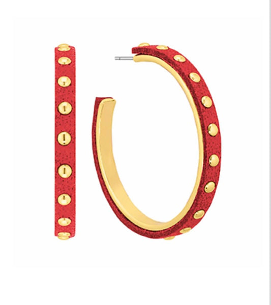 Classic Christmas Hoops (RED)