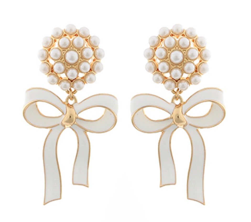 All Dolled Up Earrings - White