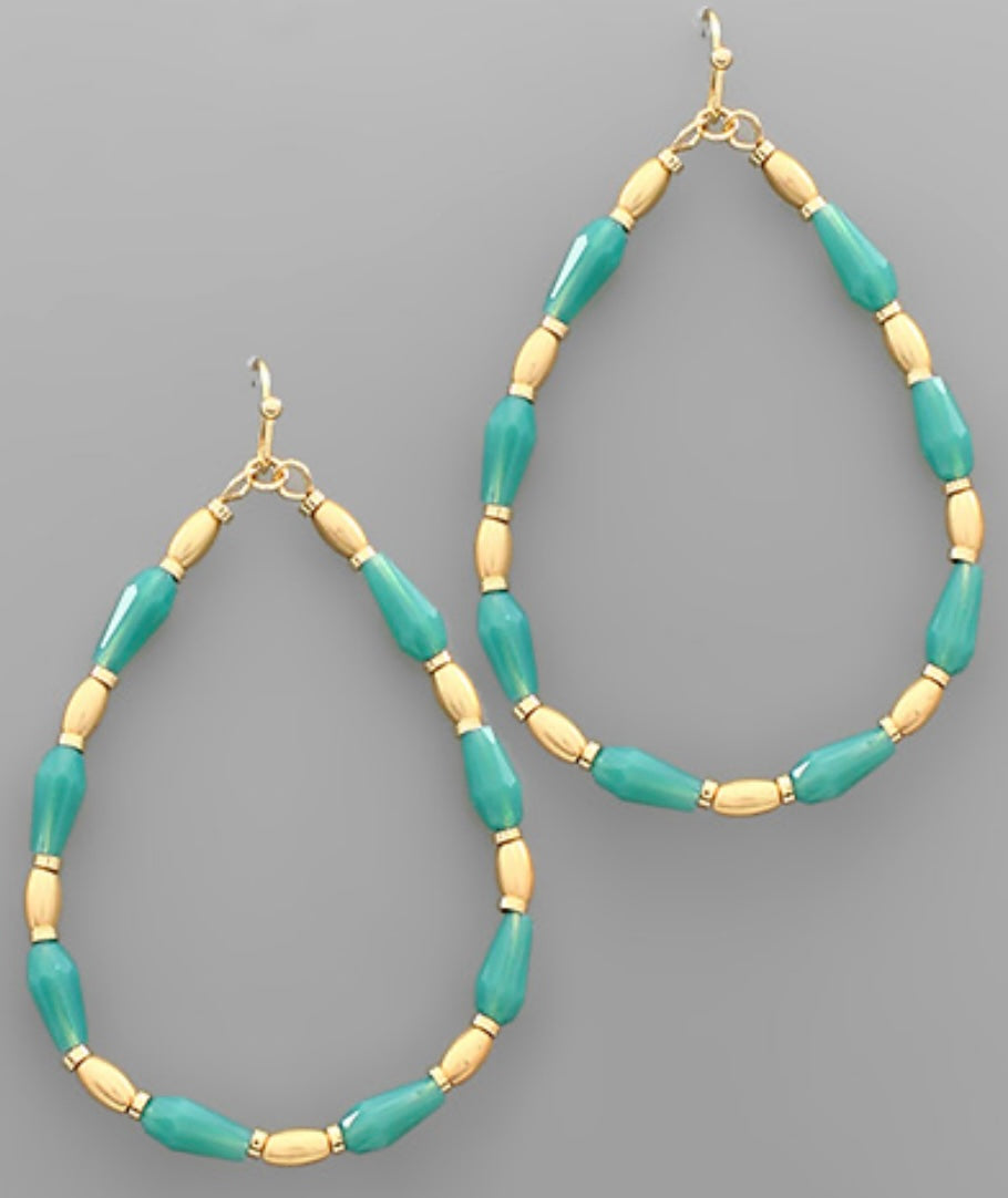 The Drop Earrings (TEAL)