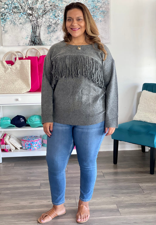 Felicia Fringe Sweater