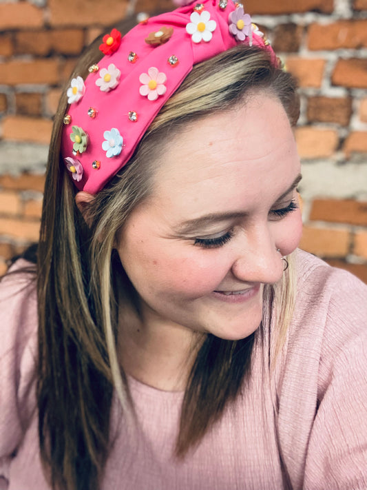 Flower Headband(FUCHSIA)