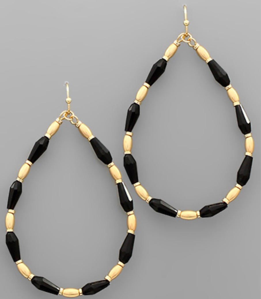 The Drop Earrings (BLACK)