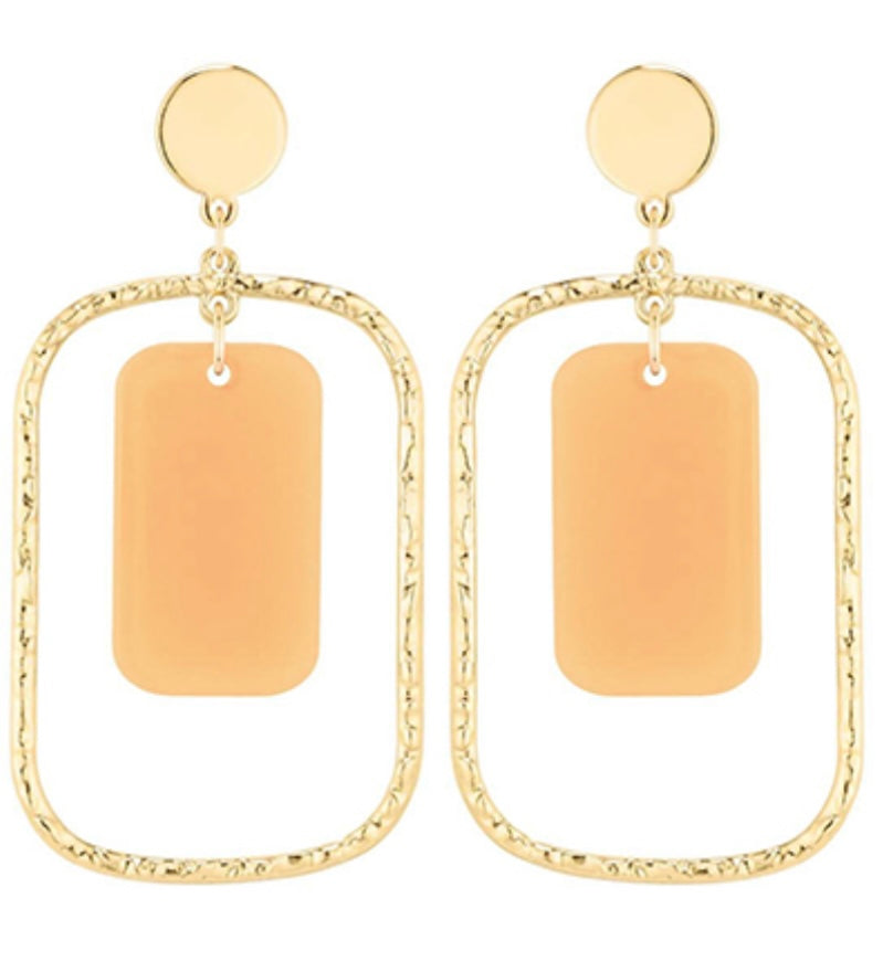 Dainty Drop Earrings (BEIGE)