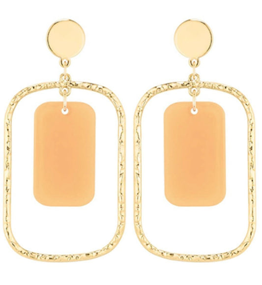 Dainty Drop Earrings (BEIGE)