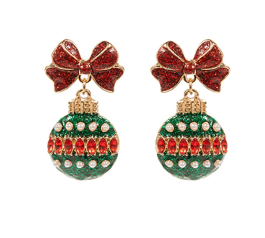 Be Merry Earrings (RED/GREEN)