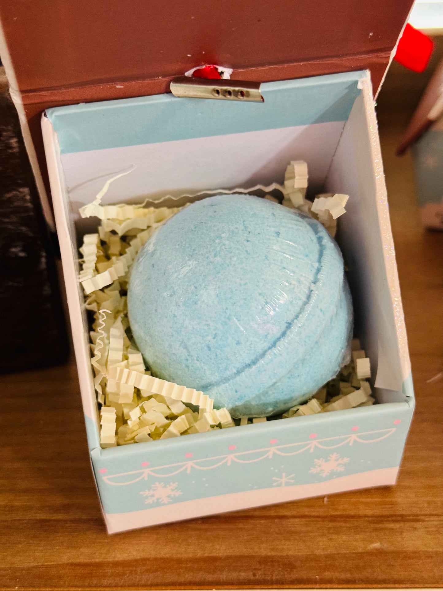 Bath Bomb Christmas Ornament House (BLUE)