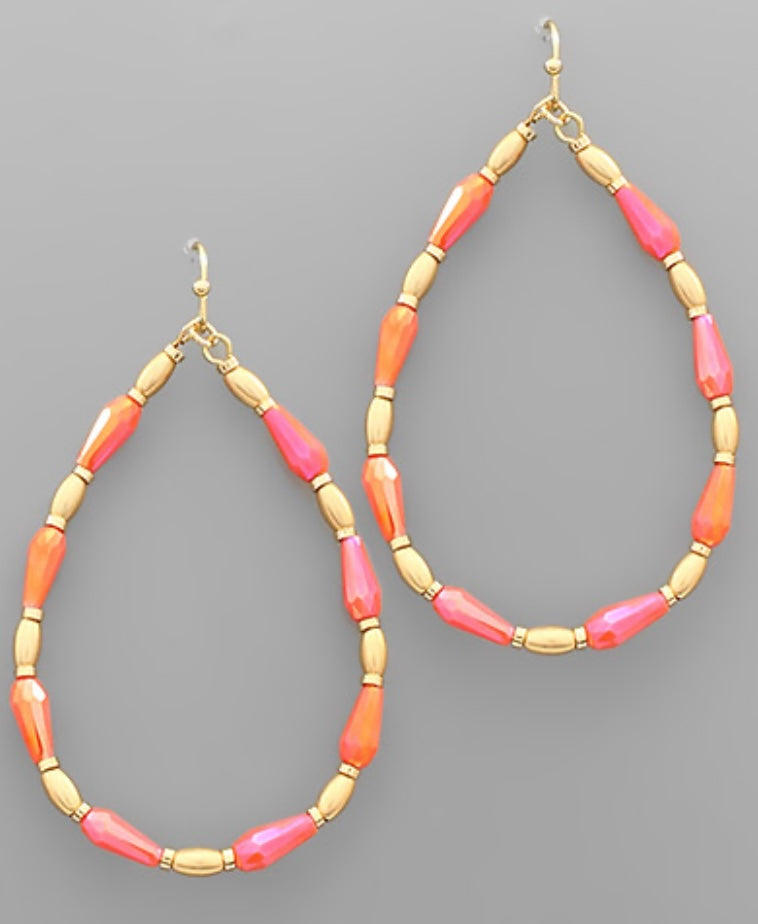 The Drop Earrings (CORAL)