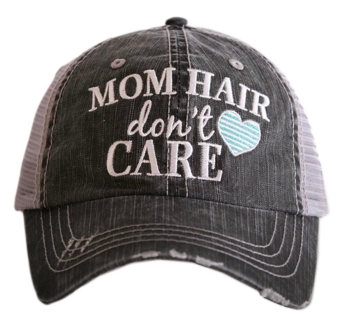 Mom Hair Trucker Hat - Teal