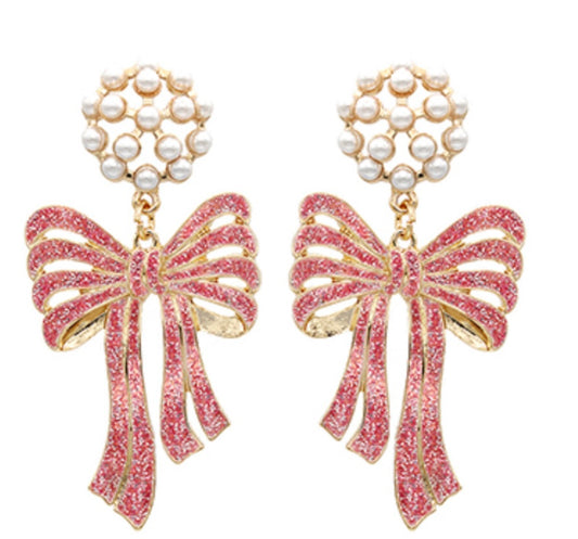 Wrapped Up Earrings - Pink