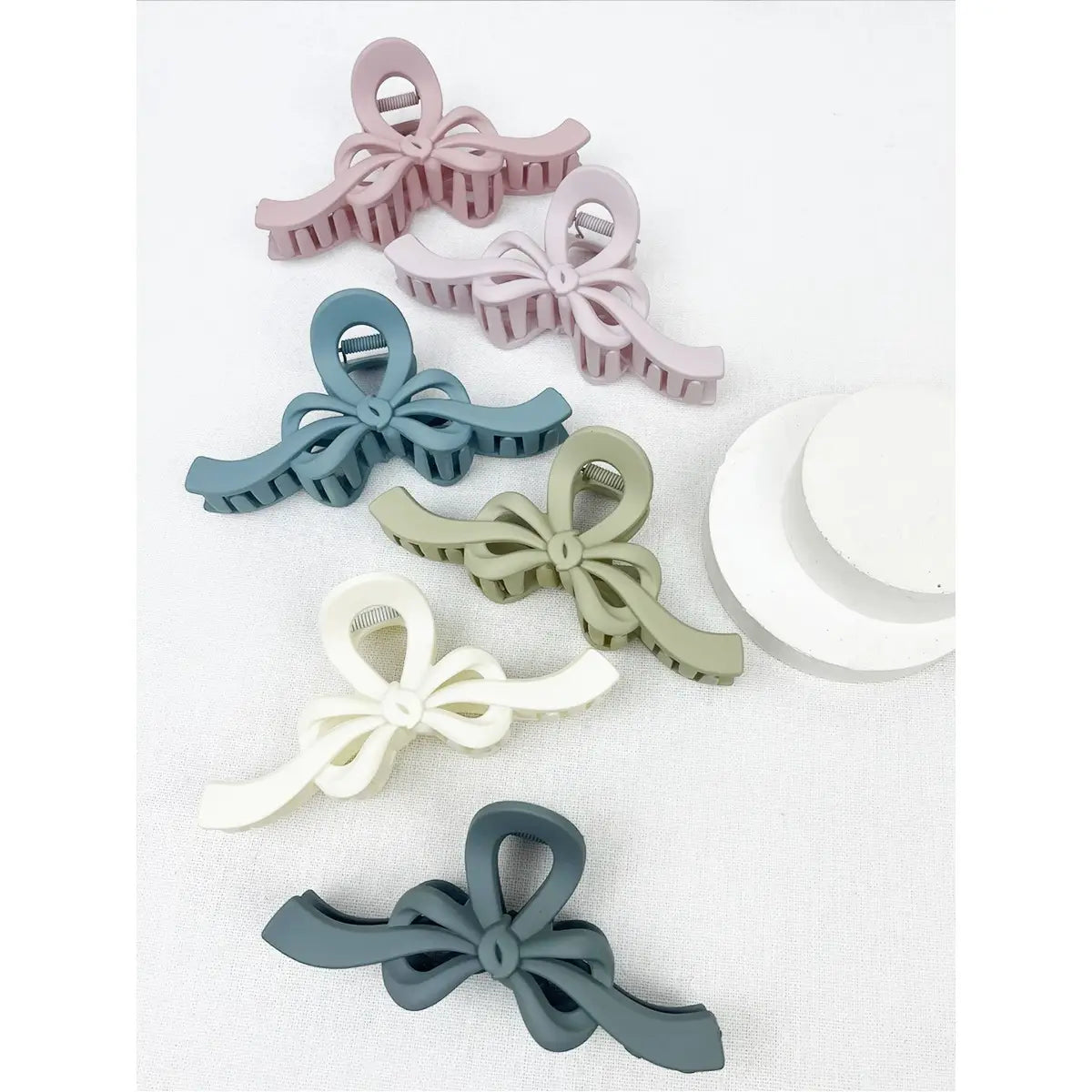 Knotted Bow Hair Clips