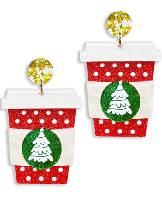 Christmas Latte Earrings