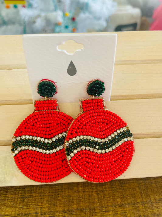 Glitzy Christmas Earrings