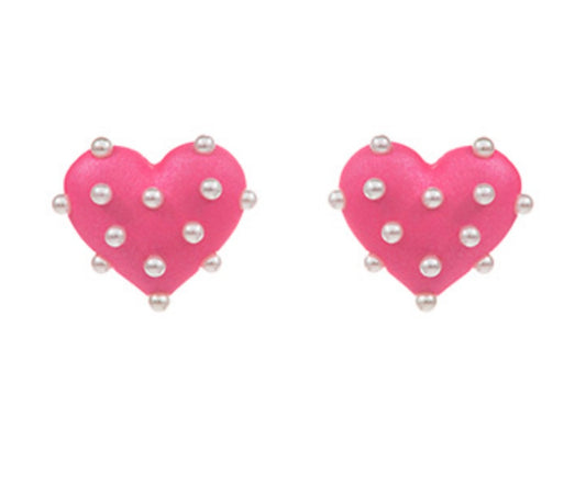 Perfect Love Earrings - Hot Pink