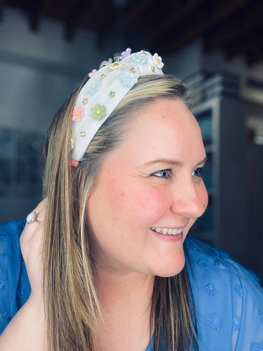 Flower Headband(WHITE)