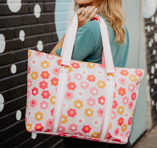 Groovy Flowers Tote Bag