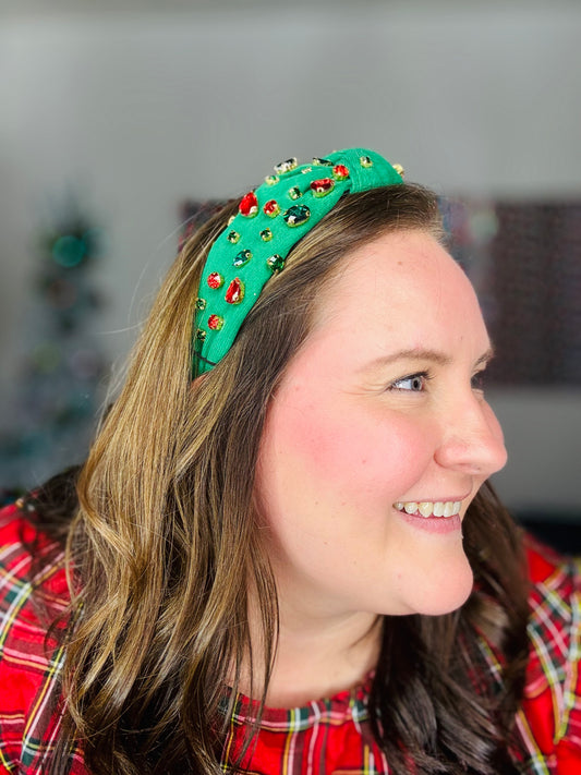 Holly, Jolly Headband (GREEN)