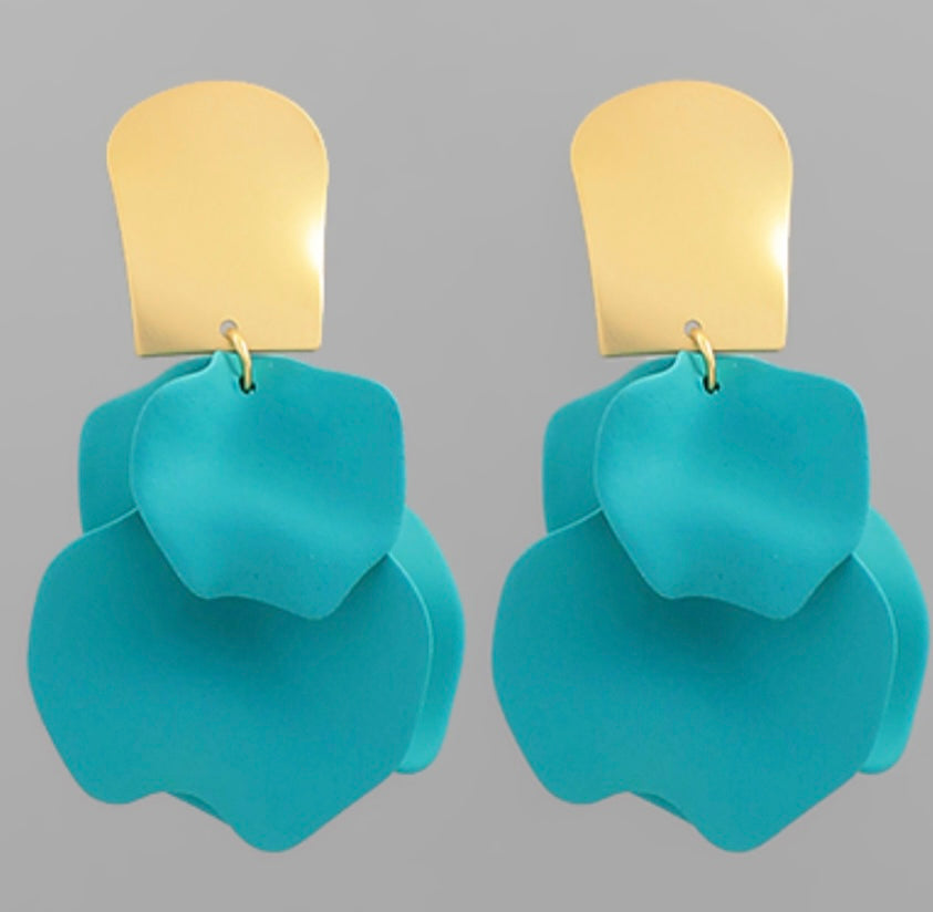 Wildflower Earrings (Turquoise)