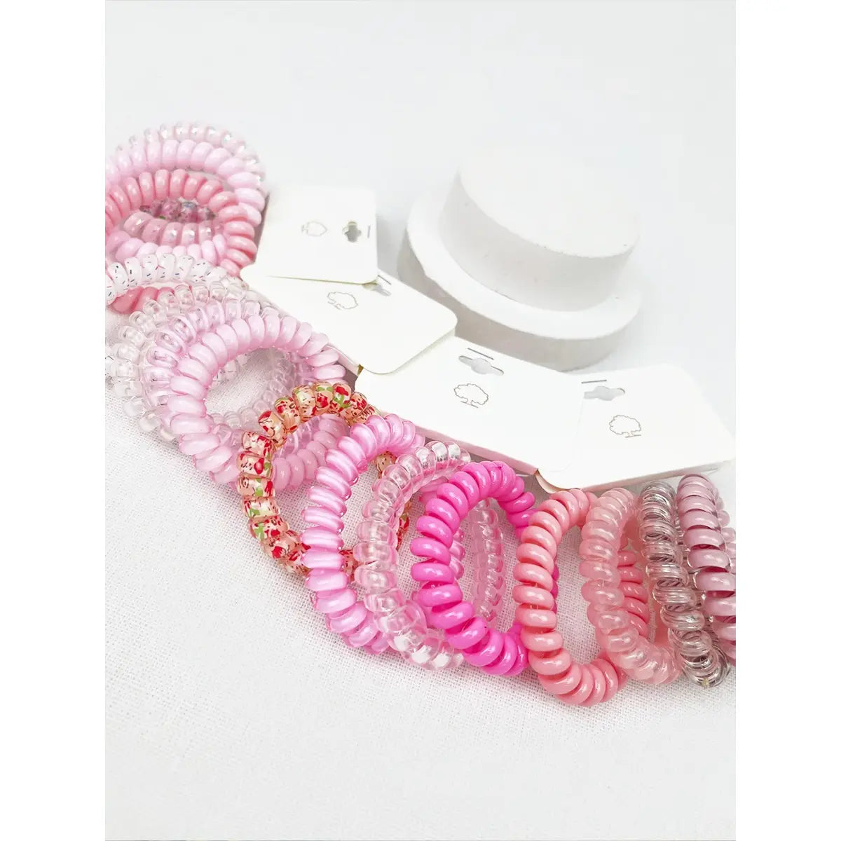 Valentine's Spiral Hair Tie Sets