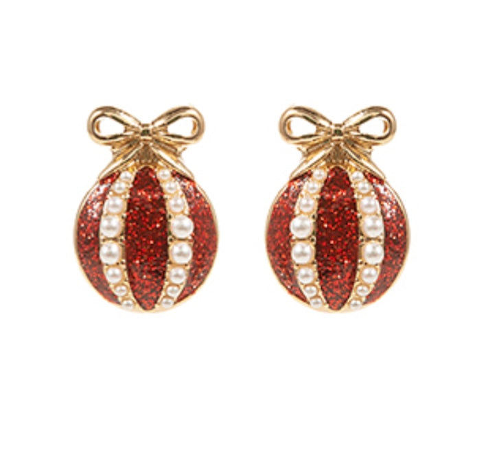 Merry Little Christmas Earrings(RED)