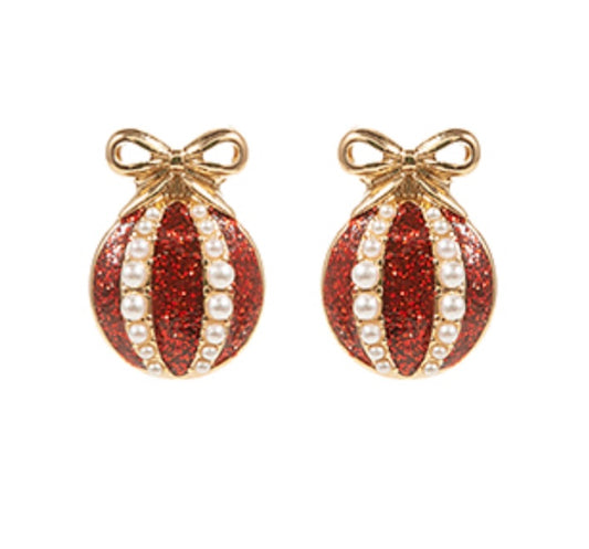 Merry Little Christmas Earrings(RED)