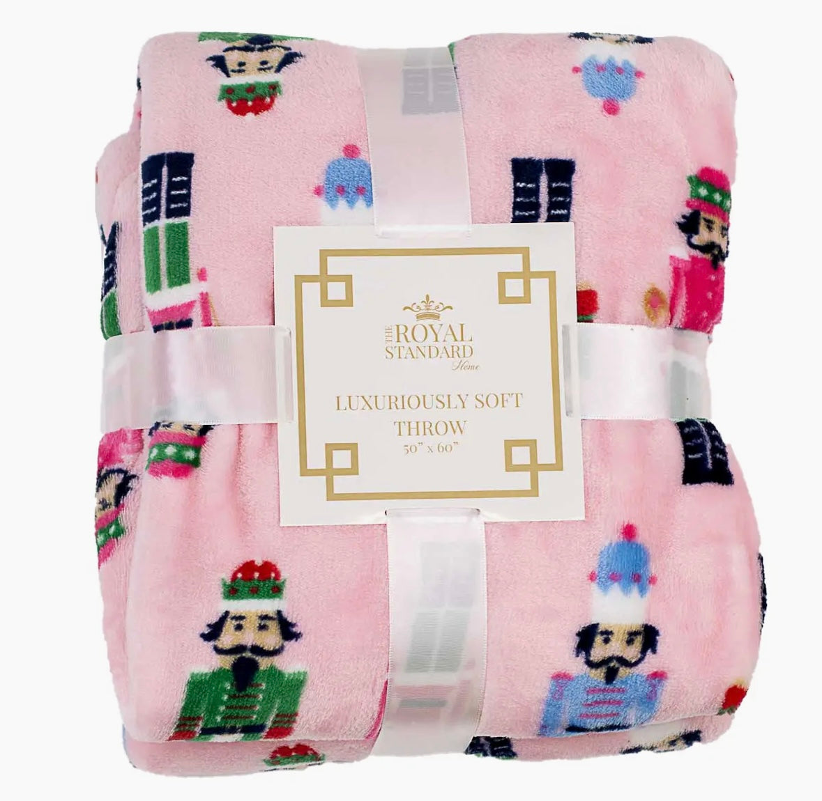 Nutcracker March Throw Blanket(Pink)