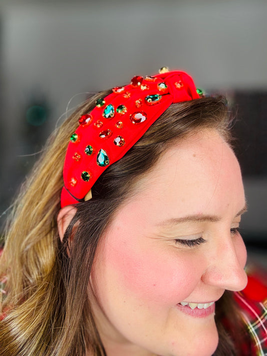 Holly, Jolly Headband (RED)