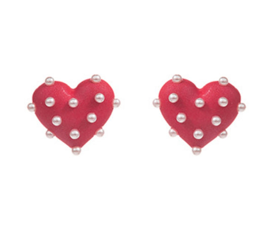 Perfect Love Earrings - Red