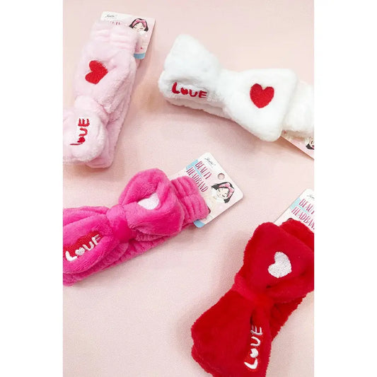 Plush Valentine's Spa Headband