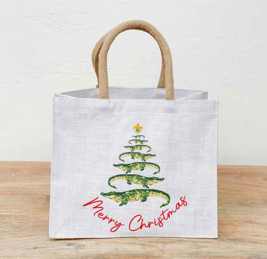 Gator Christmas Tree Gift Tote