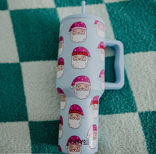 Pink Santa Christmas Cup